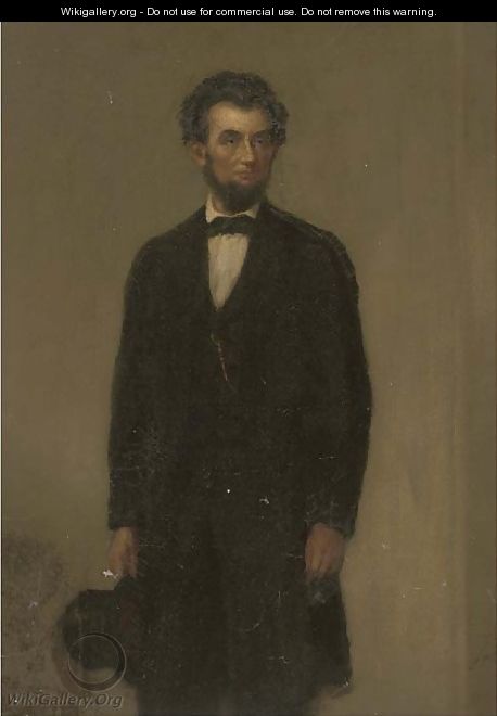 Portrait of a gentleman, traditionally identified as Abraham Lincoln (1809-1865) - (after) Freeman Thorp