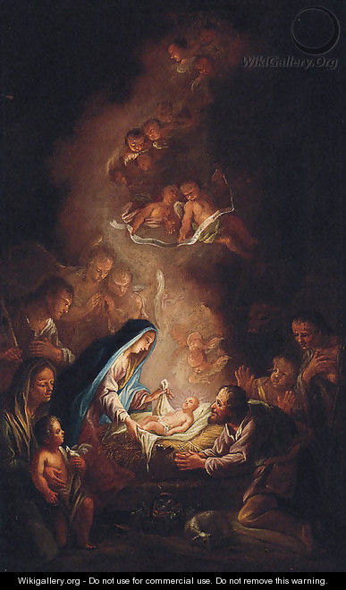 The Adoration of the Shepherds - (after) Franz Sigrist