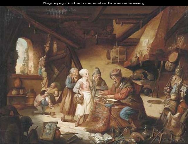 An alchemist in his workshop - (after) David Ryckaert III