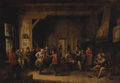 Peasants dancing in a Tavern Interior - (after) David The Younger Teniers