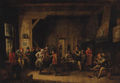 Peasants dancing in a Tavern Interior - (after) David The Younger Teniers