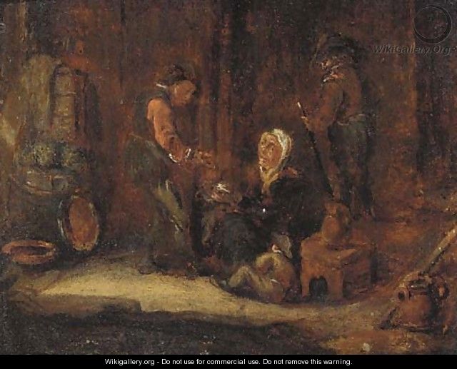 A minor dispute - (after) David The Younger Teniers