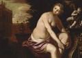 The bath of Bathsheba - (after) Domenico Tintoretto (Robusti)