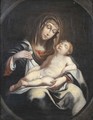 The Madonna and Child, in a feigned oval - (after) Erasmus Quellinus