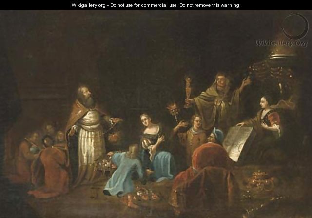 The Idolatry of Solomon - (after) Egbert Van, The Younger Heemskerck