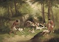 The boar hunt - (after) Edward Benjamin Herberte