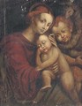 The Madonna and Child with the Infant Saint John the Baptist - (after) Bernadino Luini