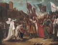 King Richard I receiving the keys to the port city of Acre - (after) Benjamin Robert Haydon