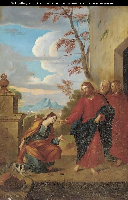 Christ and the Canaanite woman - (after) Carlo Maratta Or Maratti