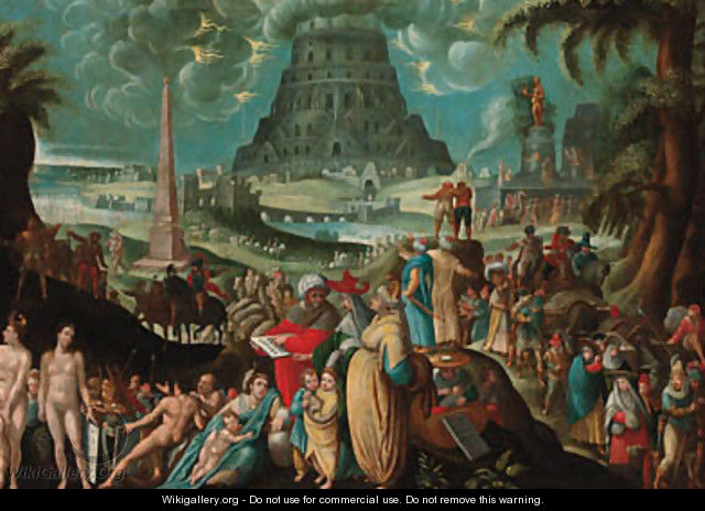 The Tower of Babel - (after) Karel Van Mander