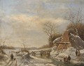 The frozen canal - (after) Charles Leickert