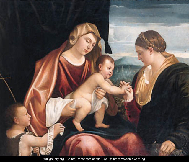 The Mystic Marriage of Saint Catherine - (after) Alessandro Bonvicino (Moretto Da Brescia)
