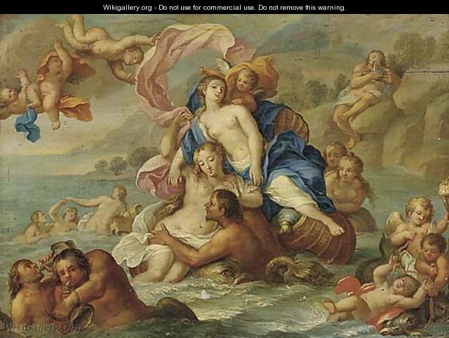 Galatea and Polyphemus - (after) Agostino Carracci