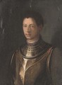 Portrait of a gentleman, bust-length, in armour - (after) Agnolo Bronzino