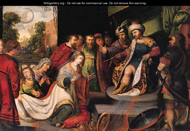 Salomon and the Queen of Sheba - (after) Ambrosius Francken
