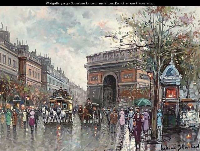 Paris in the rain - (after) Antoine Blanchard