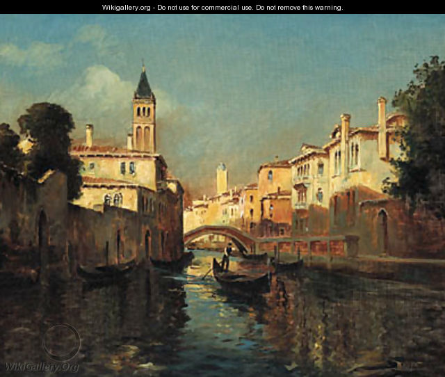 A Venetian Backwater - (after) Antione Bouvard