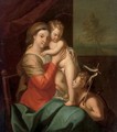 The Virgin and Child with the Infant Saint John the Baptist - (after) Kauffmann, Angelica