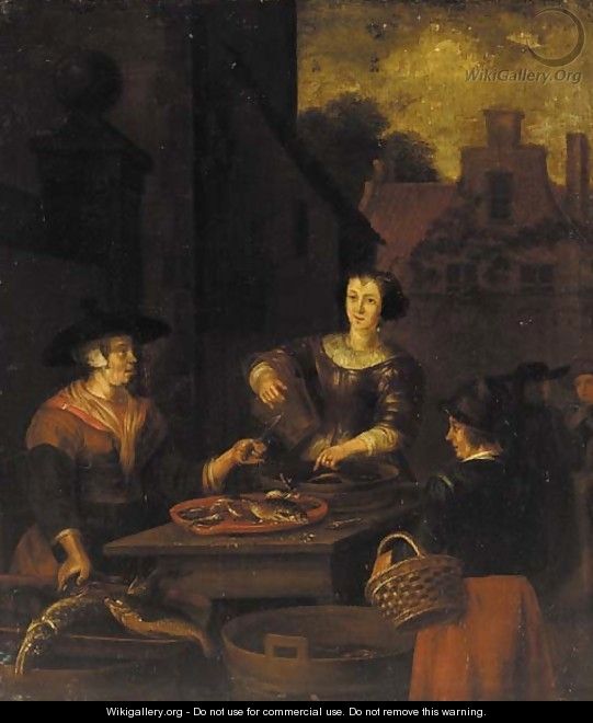 The Fish Seller - Dutch School