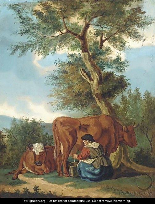 Milking the cow - Dutch School