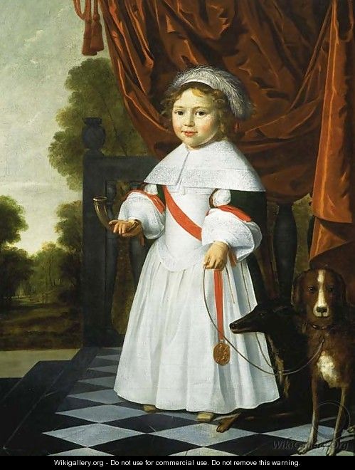 Portrait of a young boy - Dutch School
