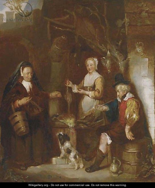 The poultry seller - Dutch School