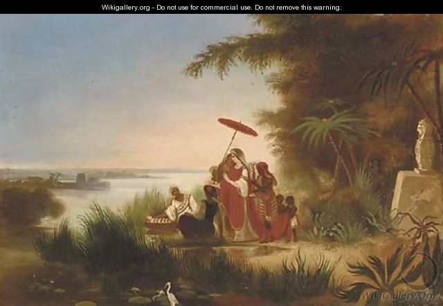 The finding of Moses - Dutch School