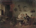 The family supper - Dutch School