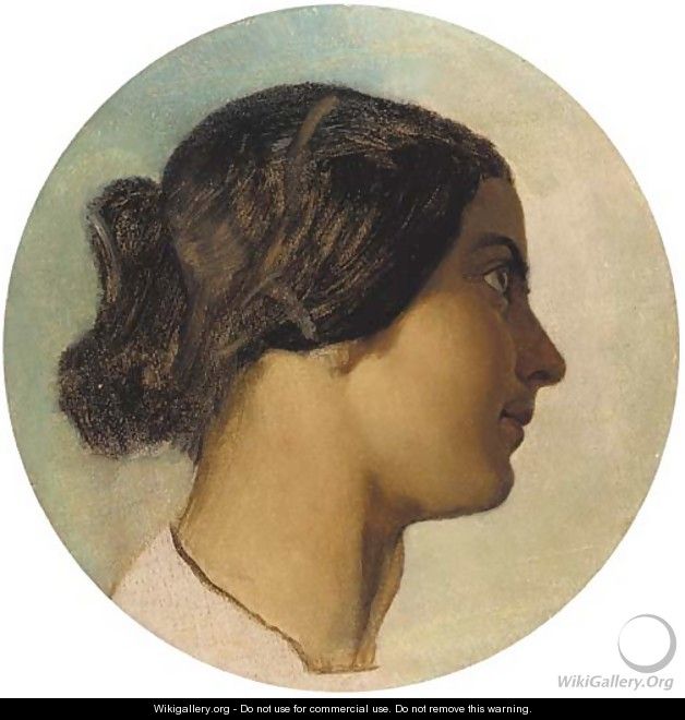 Portrait of Louise - a study - Dominique Louis Papety
