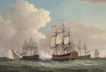 H.M.S. Ocean joining Admiral Keppel's fleet off Ushant, July 1778 - Dominic Serres