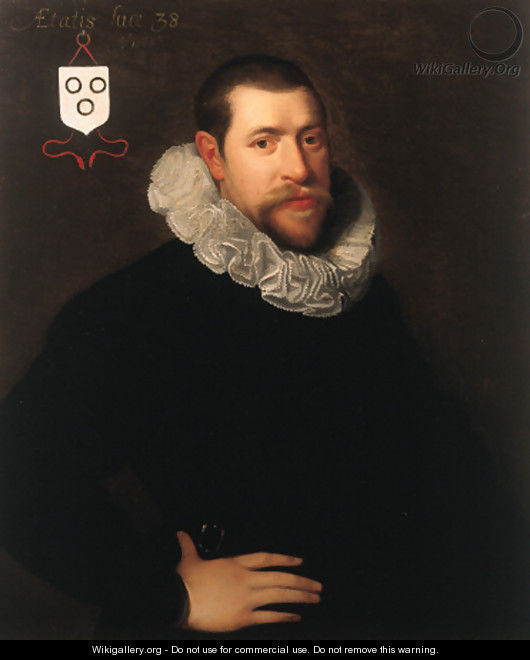 Portrait of Cornelis van Vianen (born circa 1568) - Dutch School