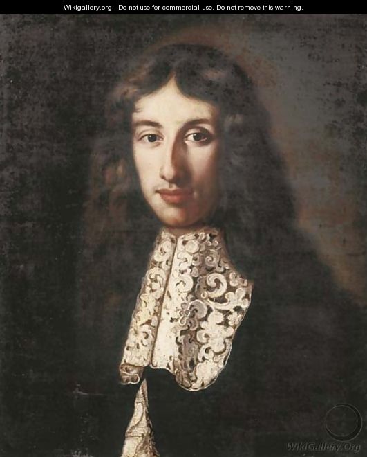 Portrait of a young man, said to be Johann de Witt (1625-1672) - Dutch School