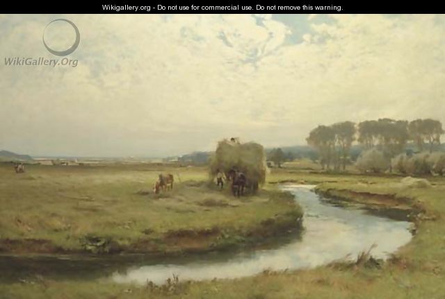 Haymaking, Seaton Marsh, Devon - David Farquharson