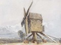 Windmill in a landscape - David Cox