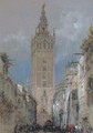 The Moorish tower at Seville, called the Giralda, Spain - David Roberts