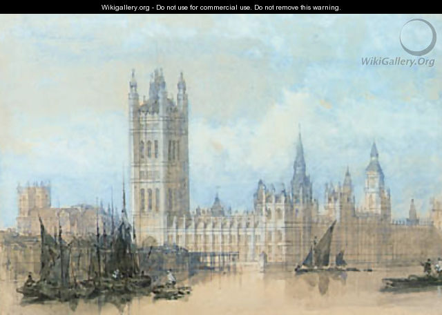 The Houses of Parliament, Westminster - David Roberts