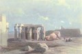 Fragments of a Colossal statue at the Memnonium, Thebes - David Roberts