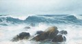 Waves crashing on a rocky shore - David James
