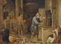 An alchemist in his workshop - David III Teniers