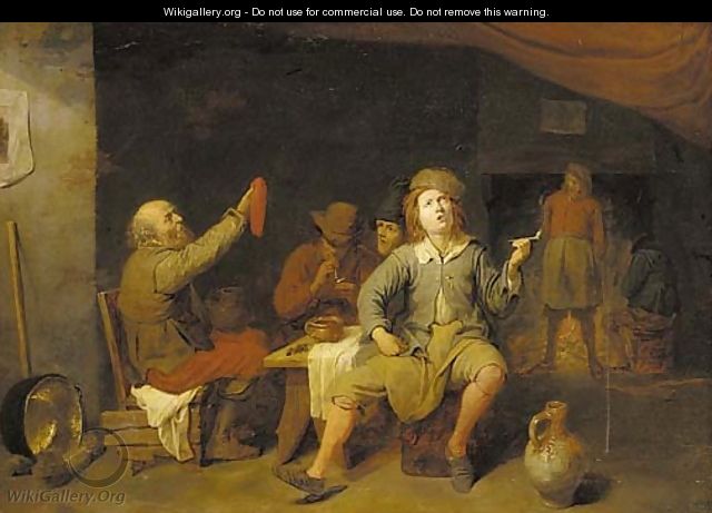 Peasants smoking in a tavern - David The Younger Ryckaert