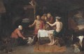 Jupiter and Mercury in the house of Philemon and Baucis - David The Elder Ryckaert