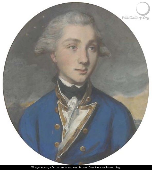 Portrait of Admiral Sir William Sidney Smith, K.C.B., half-length, in naval uniform - Daniel Gardner