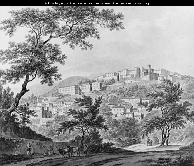 A View of Cori near Rome - Daniel Dupre
