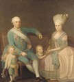 Portrait of a family group - Danish School