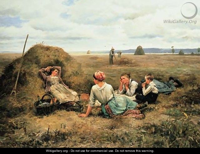 The Harvesters Resting 2 - Daniel Ridgway Knight