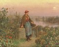 A Thoughtful Moment - Daniel Ridgway Knight