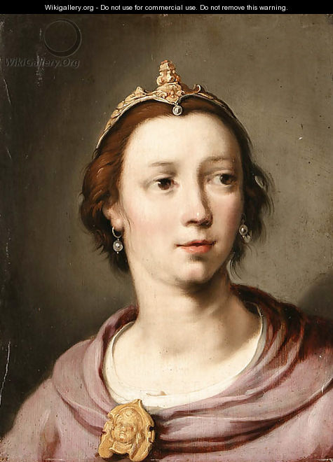 Portrait of a woman - Cornelis Cornelisz Van Haarlem