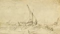 Fishing boats in a rough sea - Cornelis Claesz van Wieringen