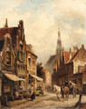 Street Alkmaar, Holland - Cornelis Christiaan Dommersen