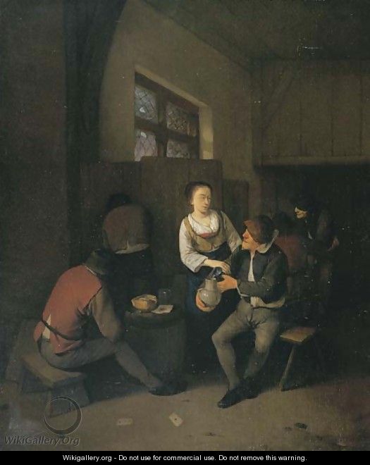 Peasants in a tavern - Cornelis (Pietersz.) Bega
